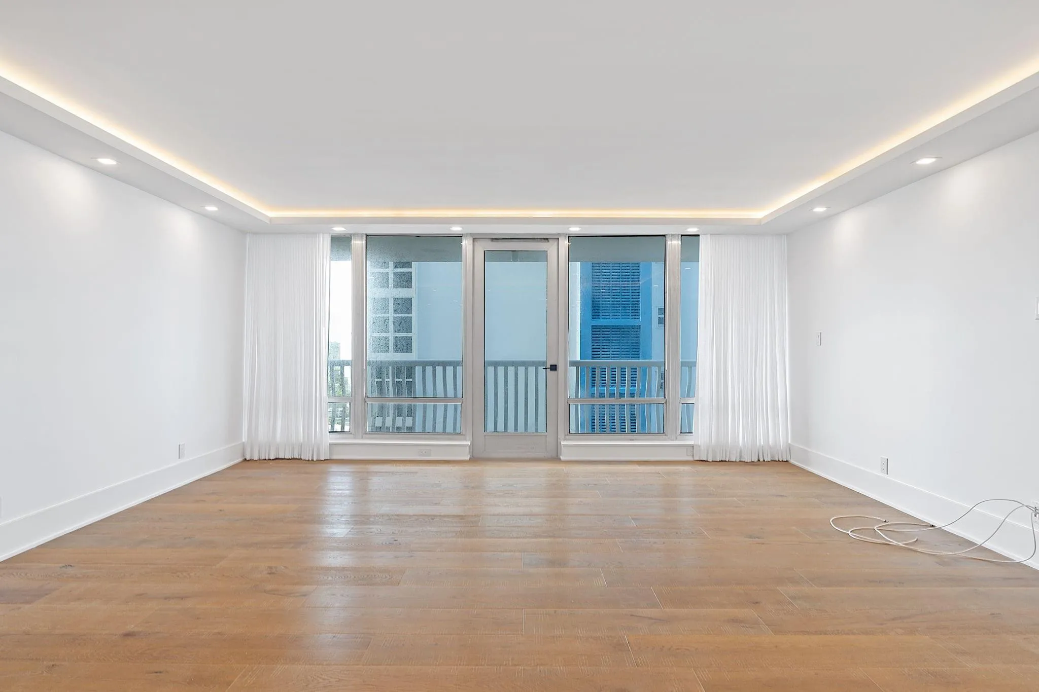 Floor to ceiling windows in Living Room