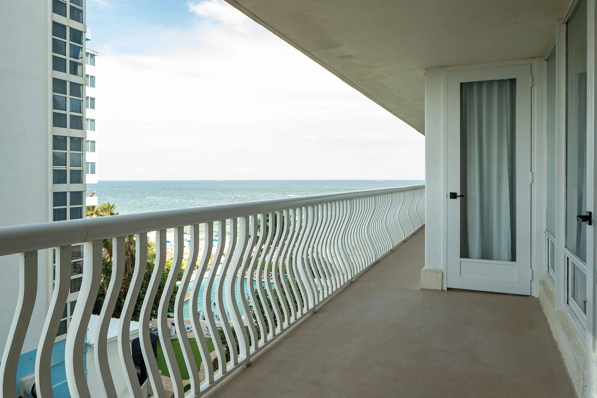 Ocean View from Large Balcony