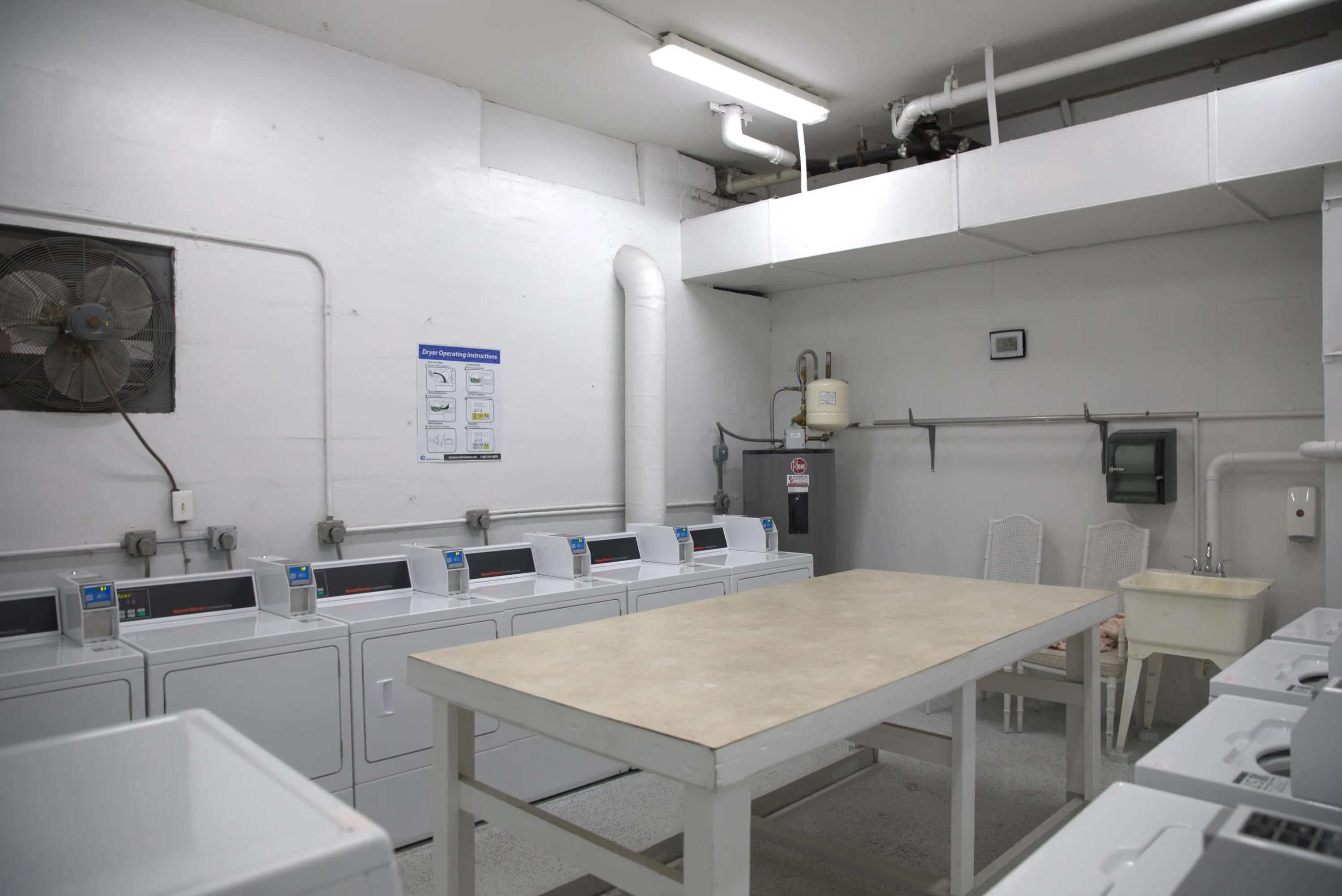 Additional Community Laundry Room also available for larger items if necessary.