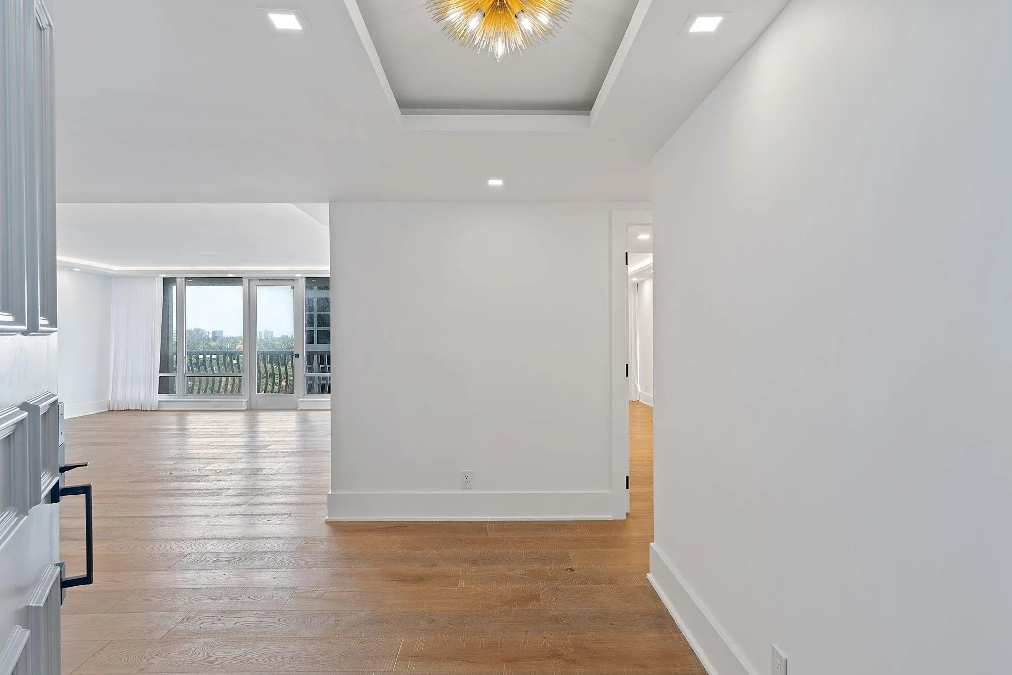 Entrance Foyer with Elegant Lighting