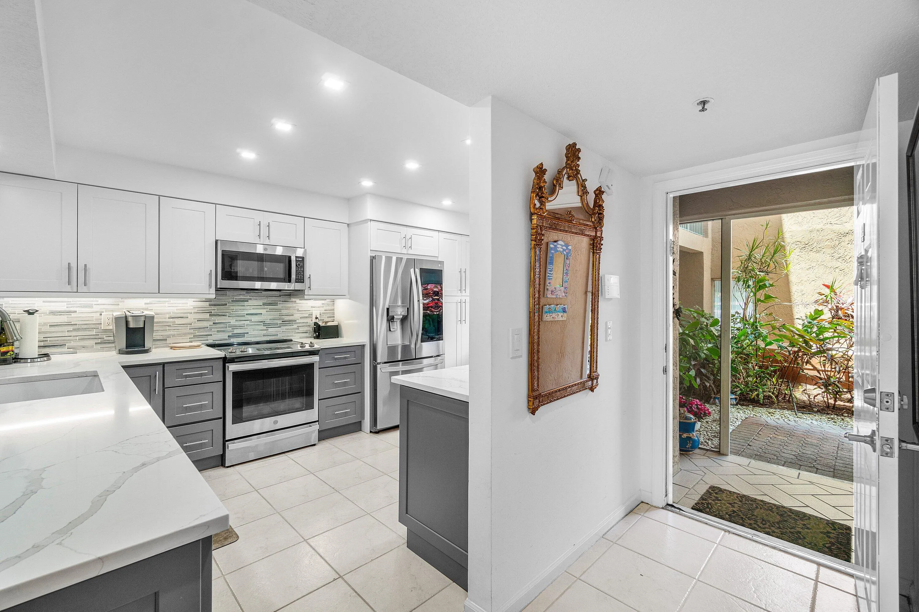SHOWING VERY PRIVATE WALKWAY ENTRANCE
