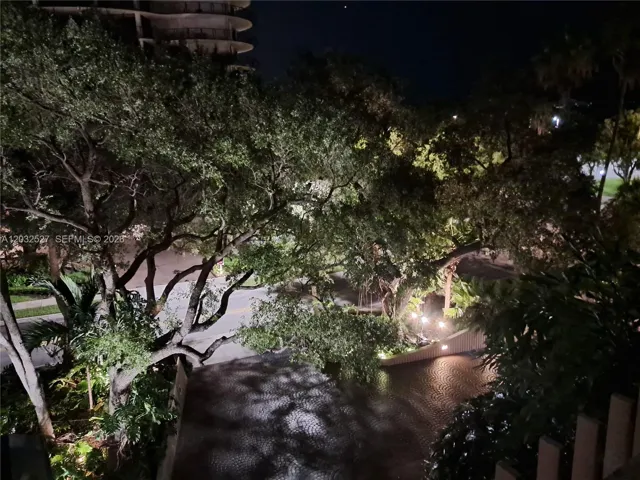 Evening views from balcony
