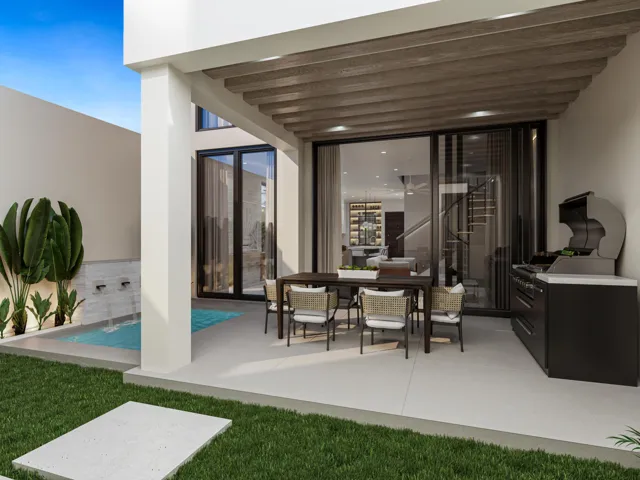 19. Covered Outdoor Space-Interior Rende