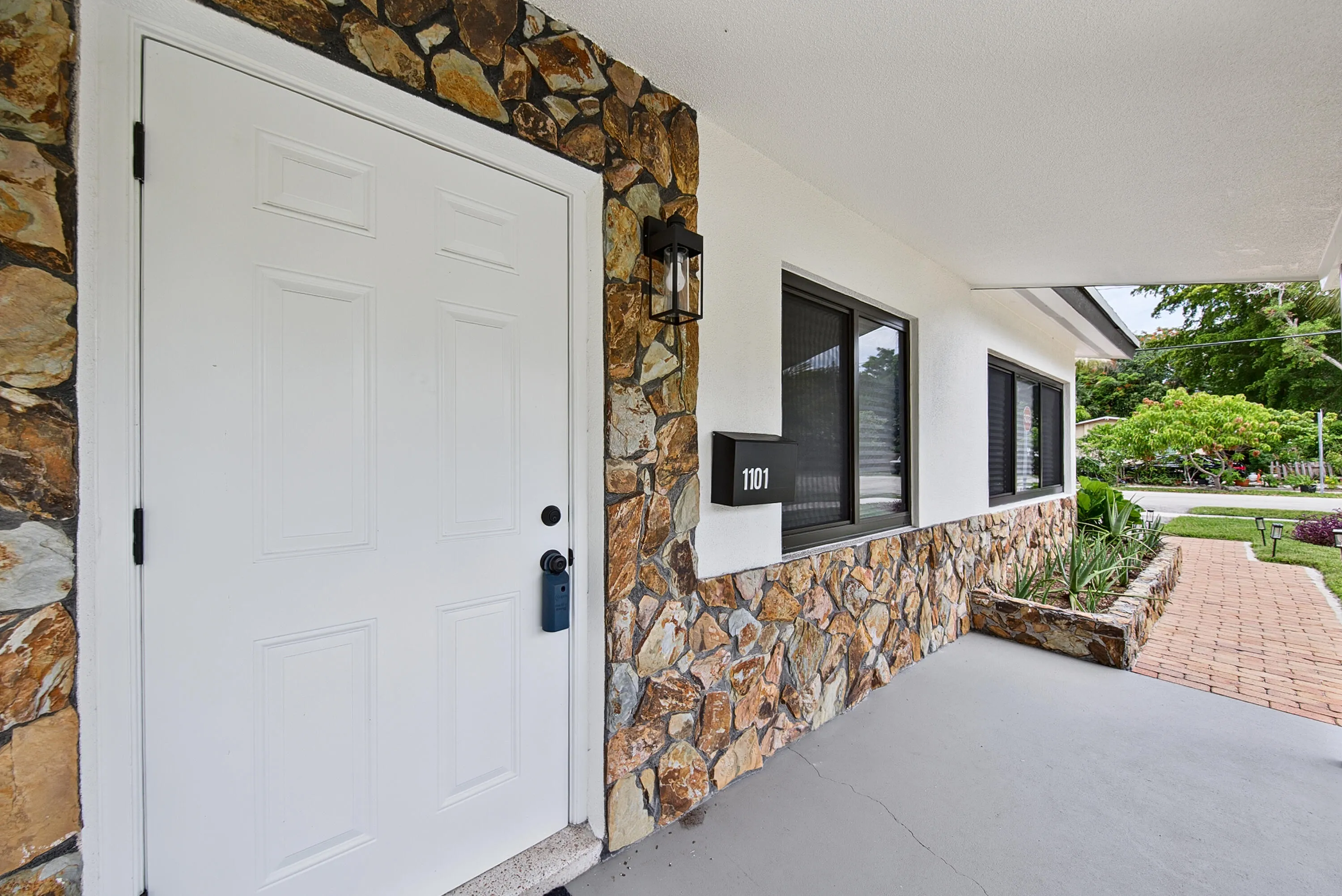 Front door and front patio