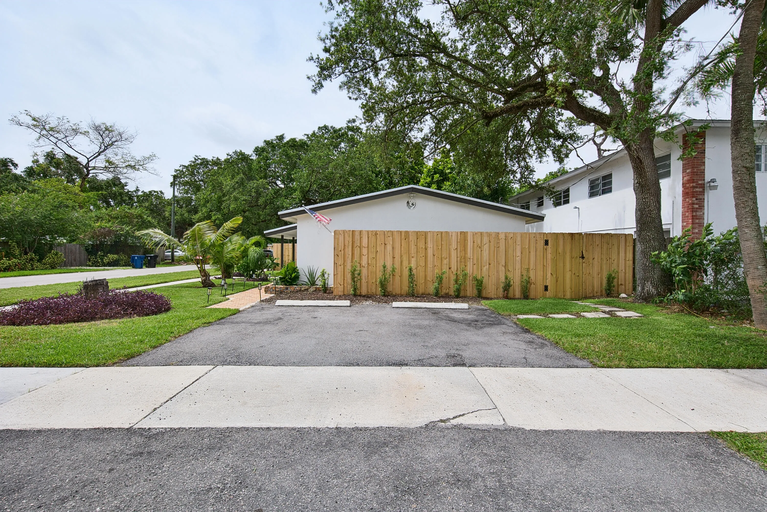 Convenient parking and walkway entrance