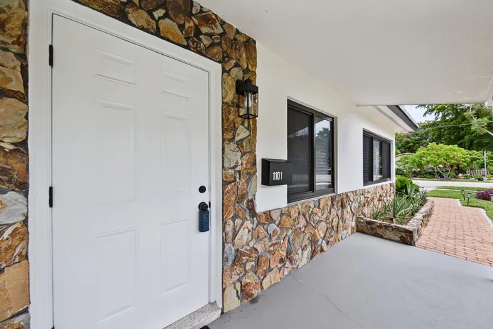 Front door and front patio