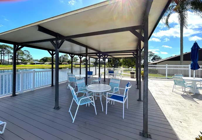 POOL SIDE COVERED SEATING