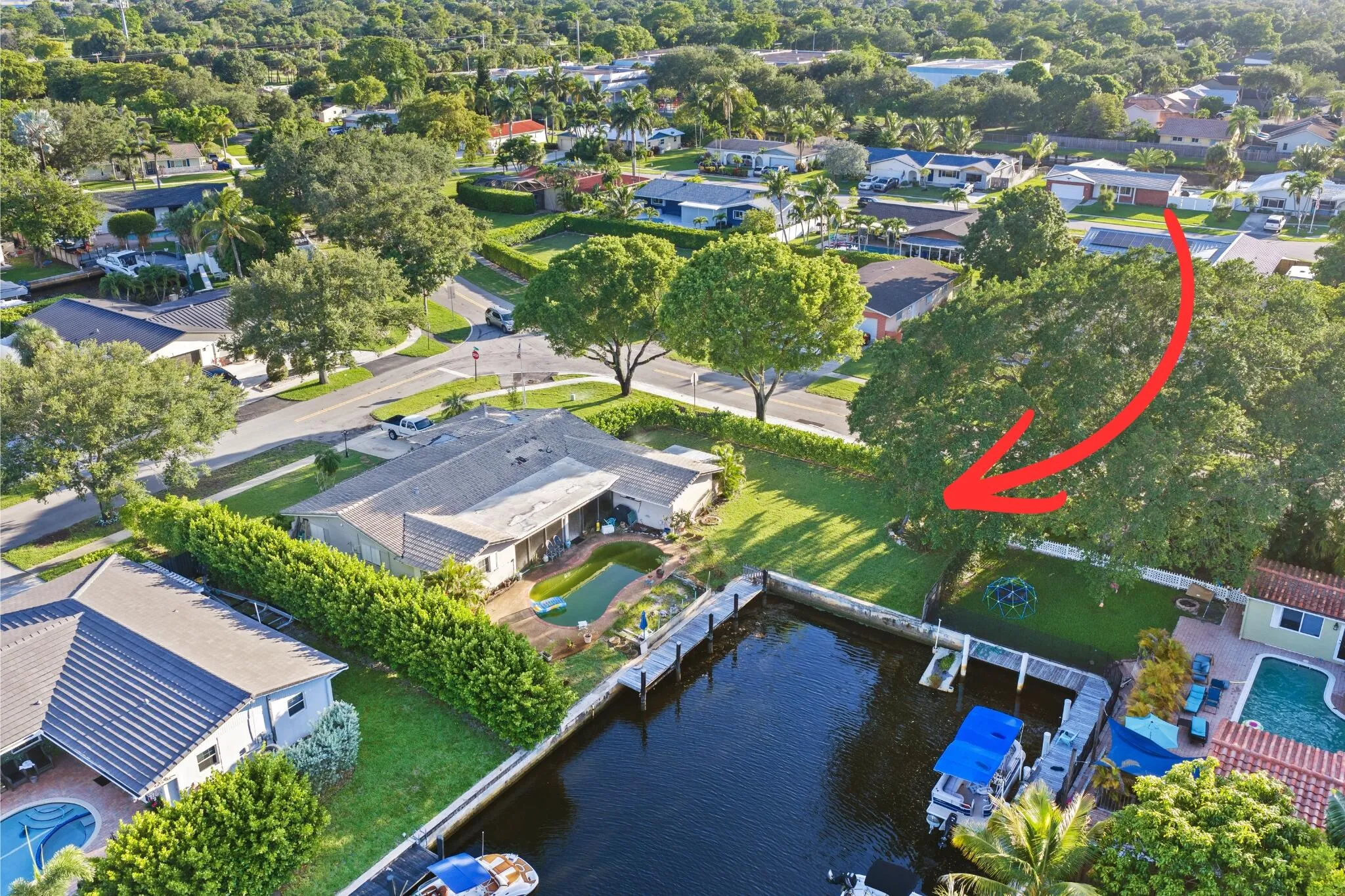 Look at that backyard!