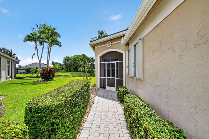 walkway to front door