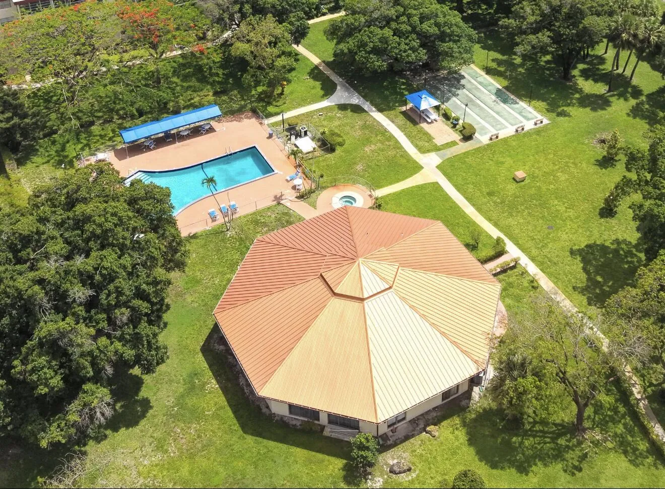 Pool Aerial View
