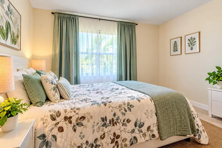 Serene Sage Green Bedroom Retreat
