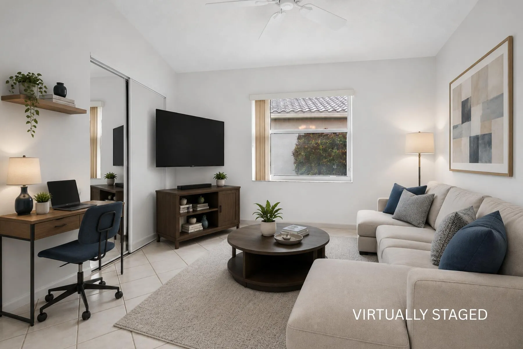 FELX ROOM/DEN - VIRTUALLY STAGED
