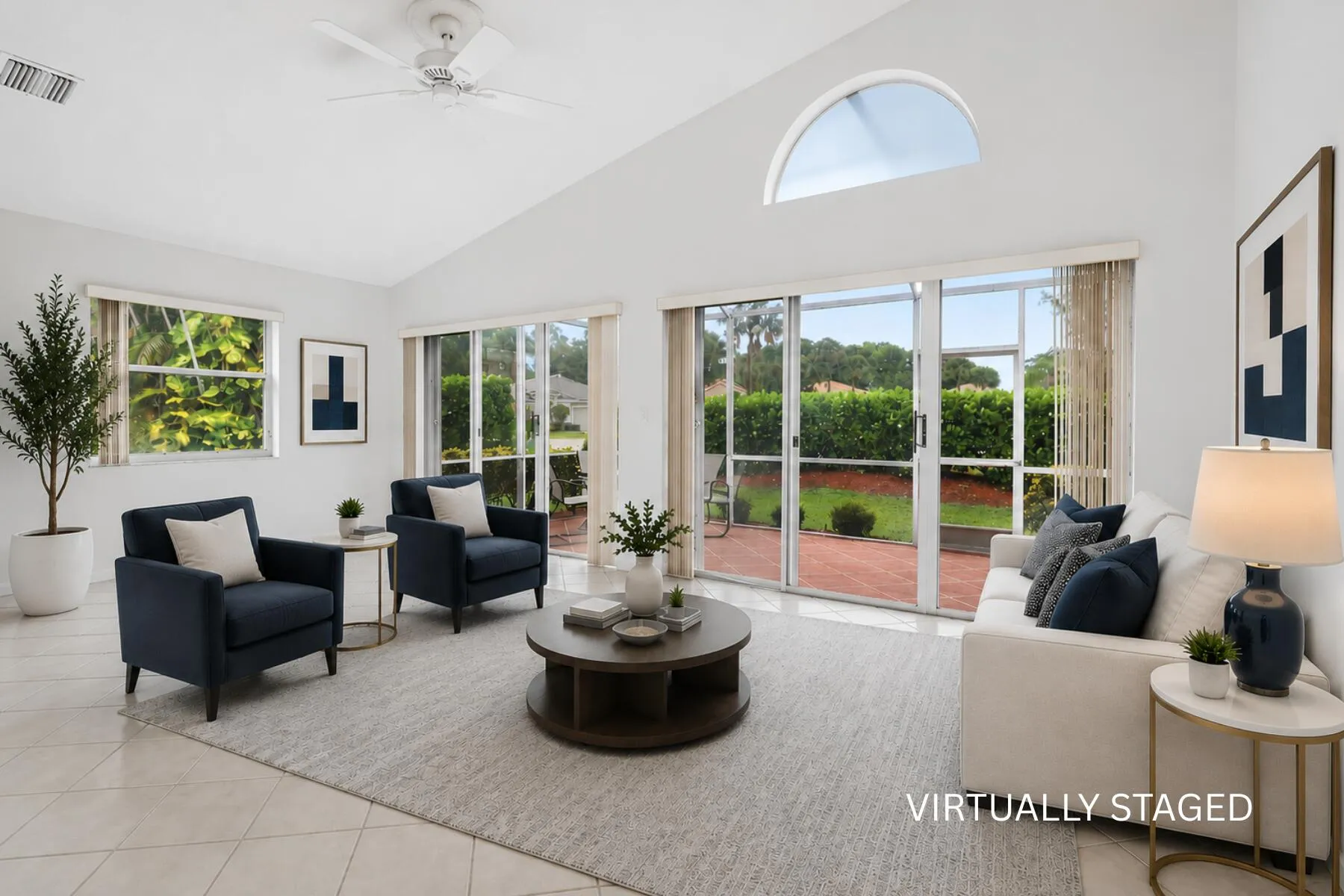 LIVING ROOM - VIRTUALLY STAGED