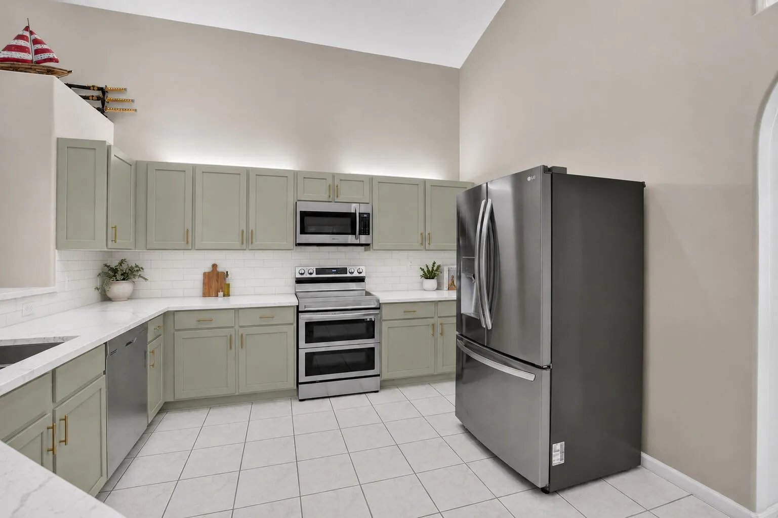 Staged for potential remodel of kitchen