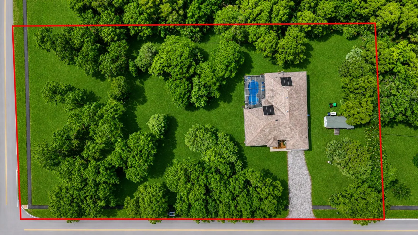 drone shot