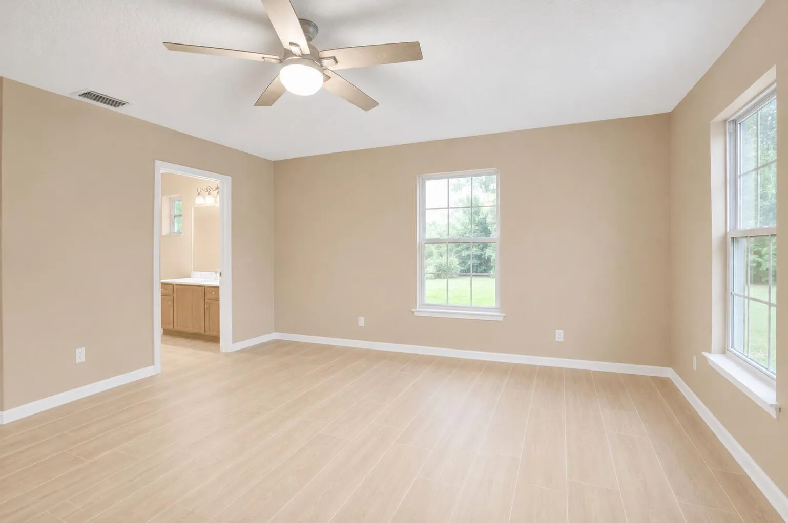 bedroom with furniture removed ensuite