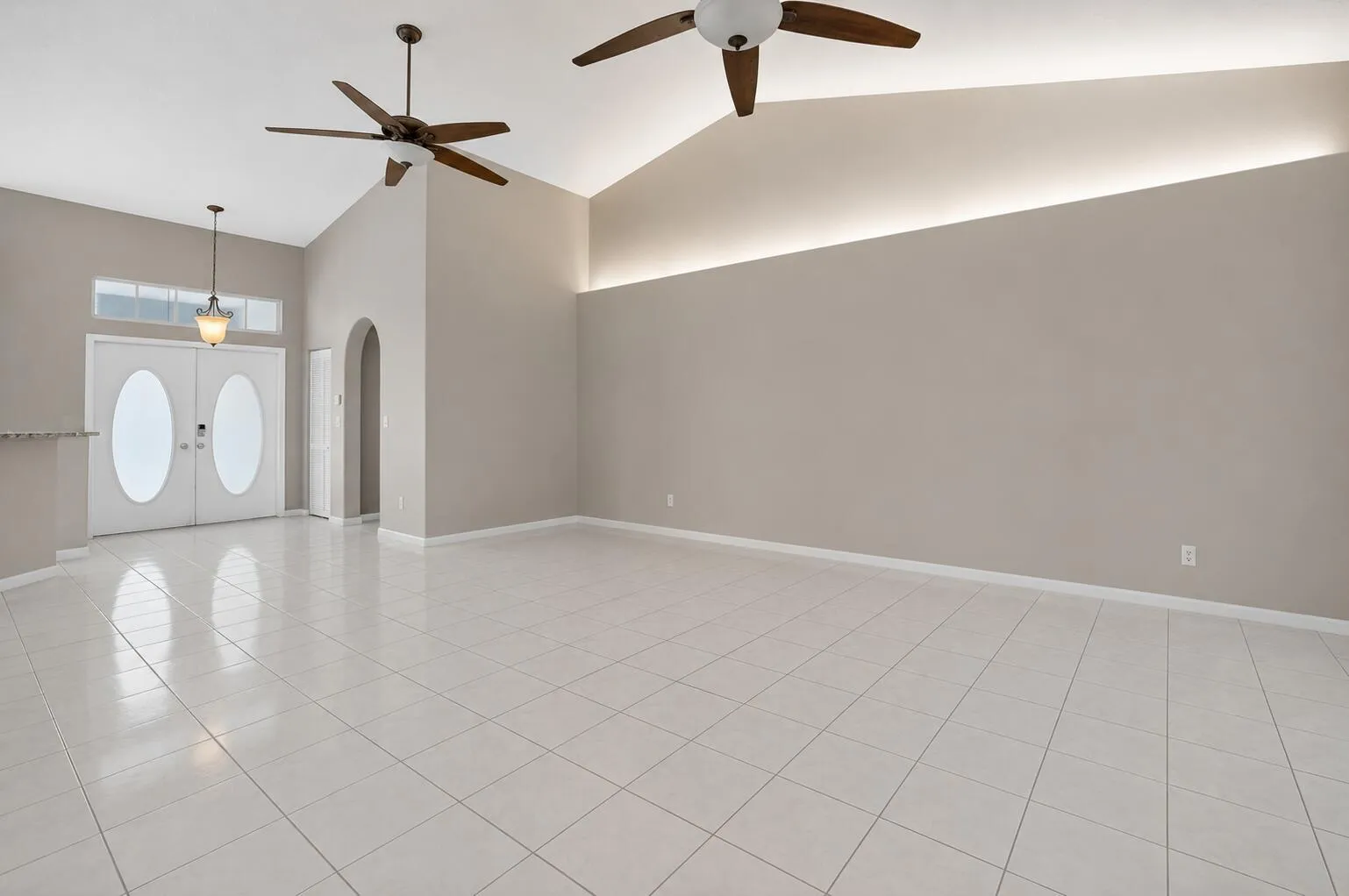 furniture removed living room