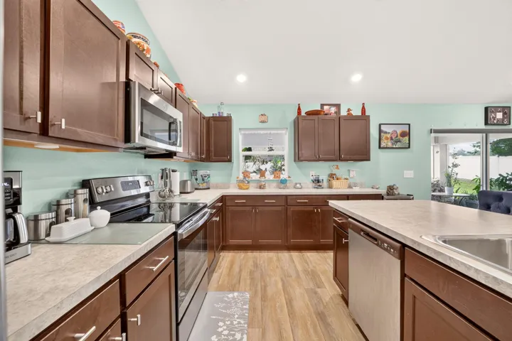 Wood Cabinets - Stainless Steel