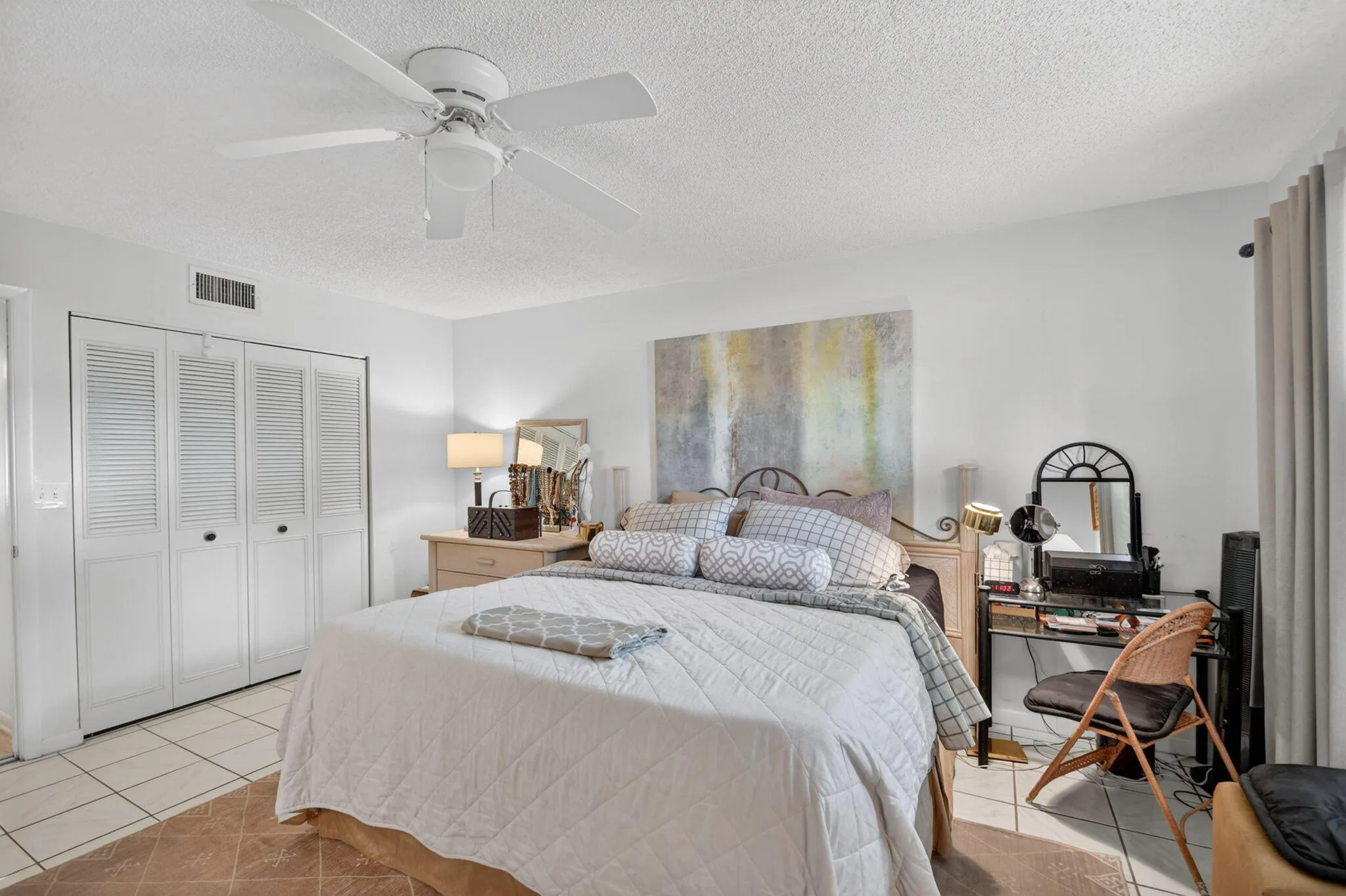 Master bedroom with lots of closet space
