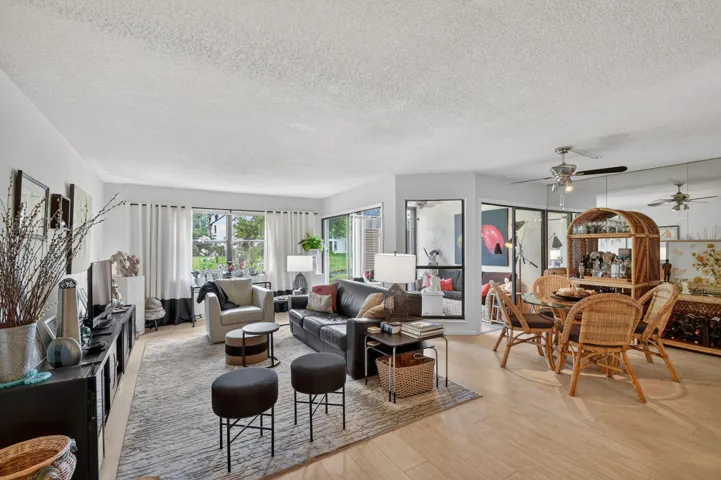 Wide open spacious living and dining area