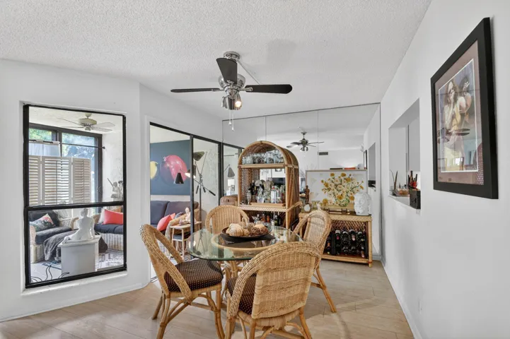 dining leads to screen porch