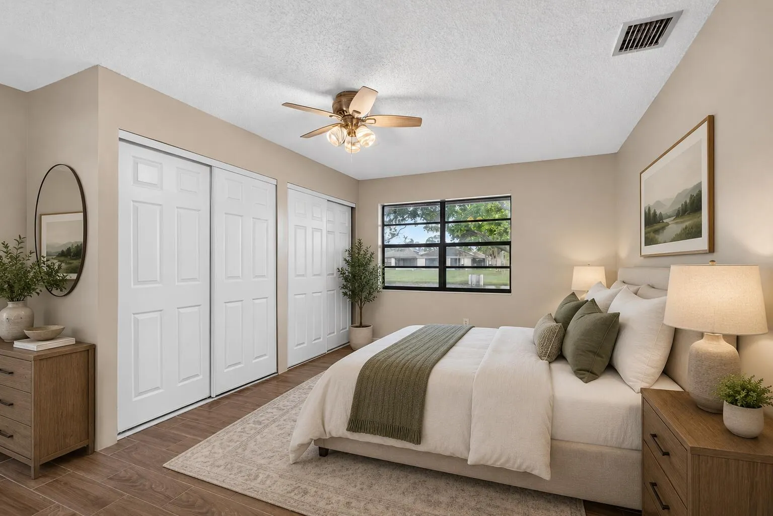 Virtually Staged bedroom