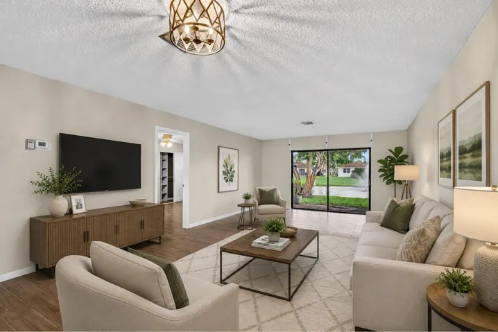 Virtually Staged Living Room