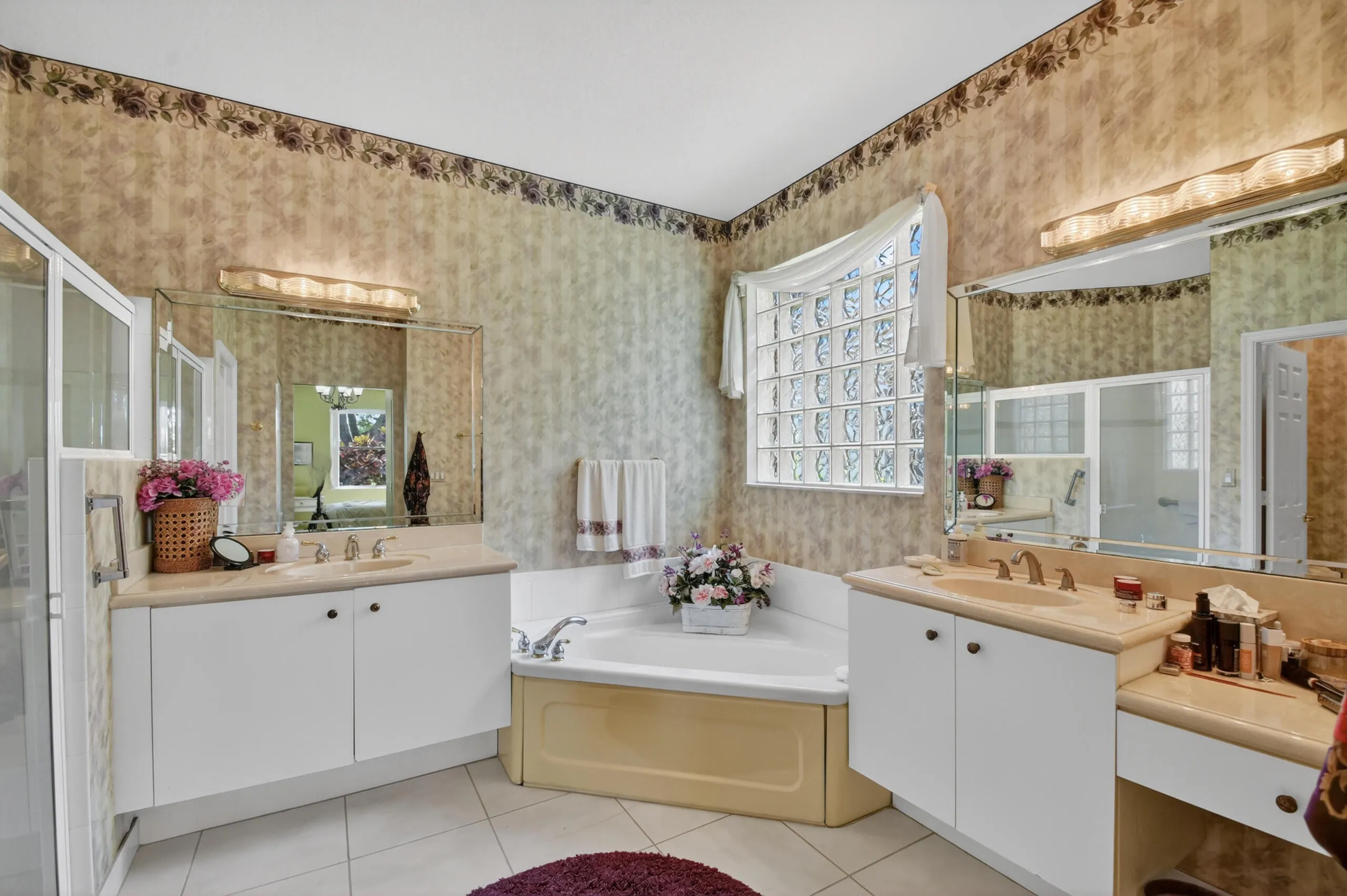 Primary Bathroom with Dual Vanities