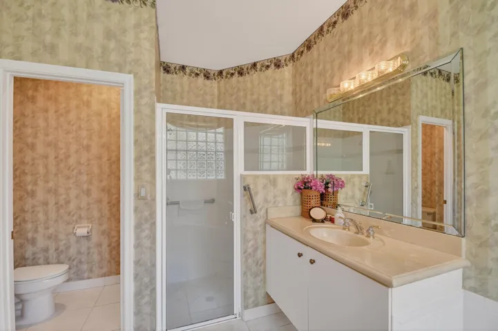 Primary Bathroom & Glass Shower