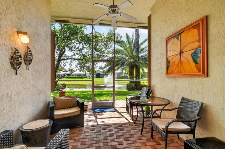 Screened Patio with Lake View