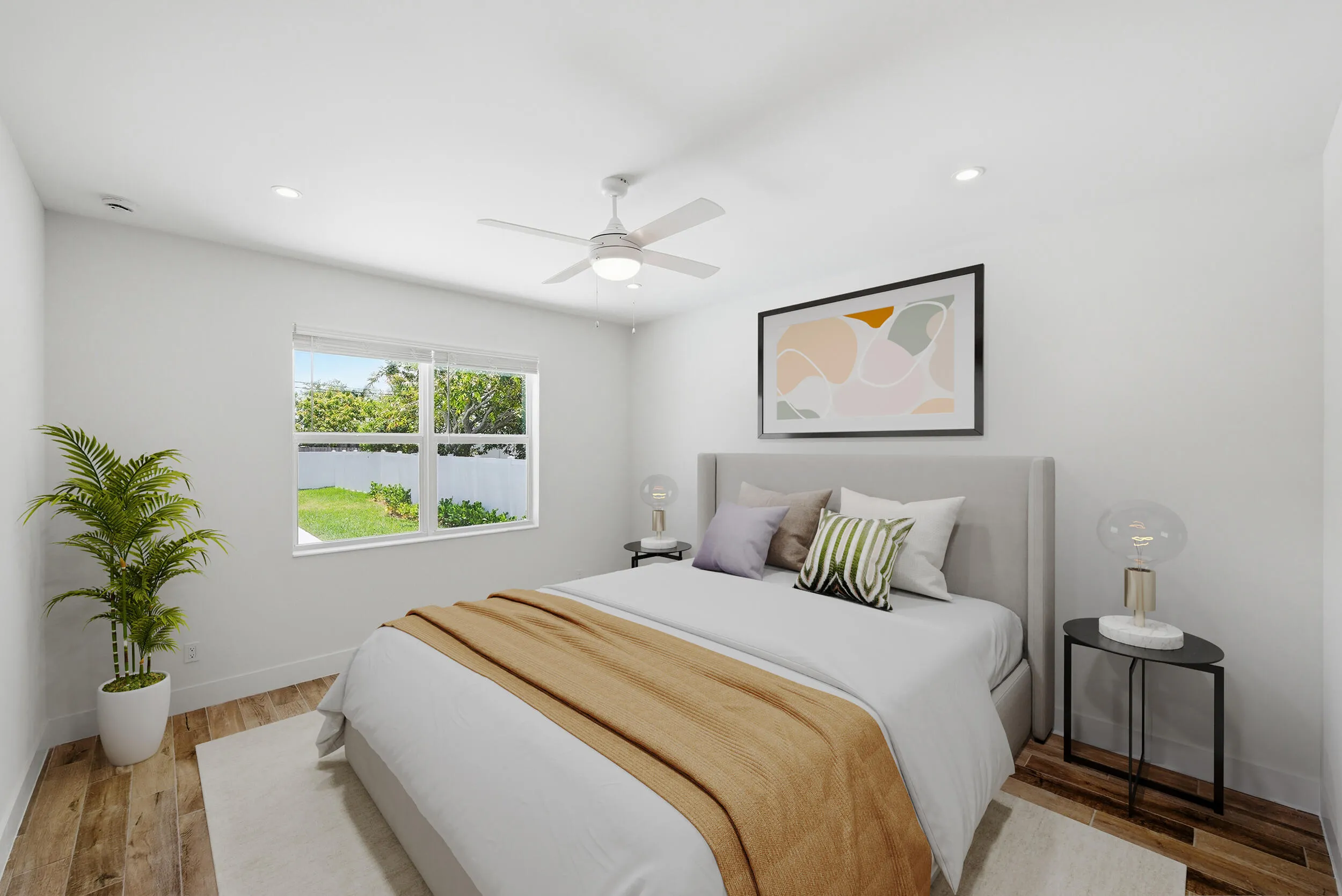 Virtually Staged Primary Bedroom