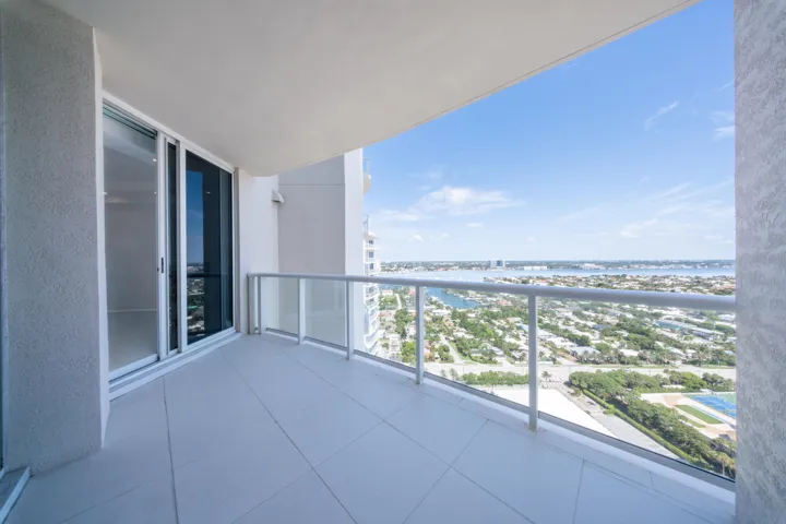 Balcony on west side