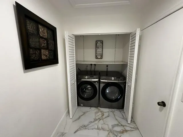 New washer and dryer