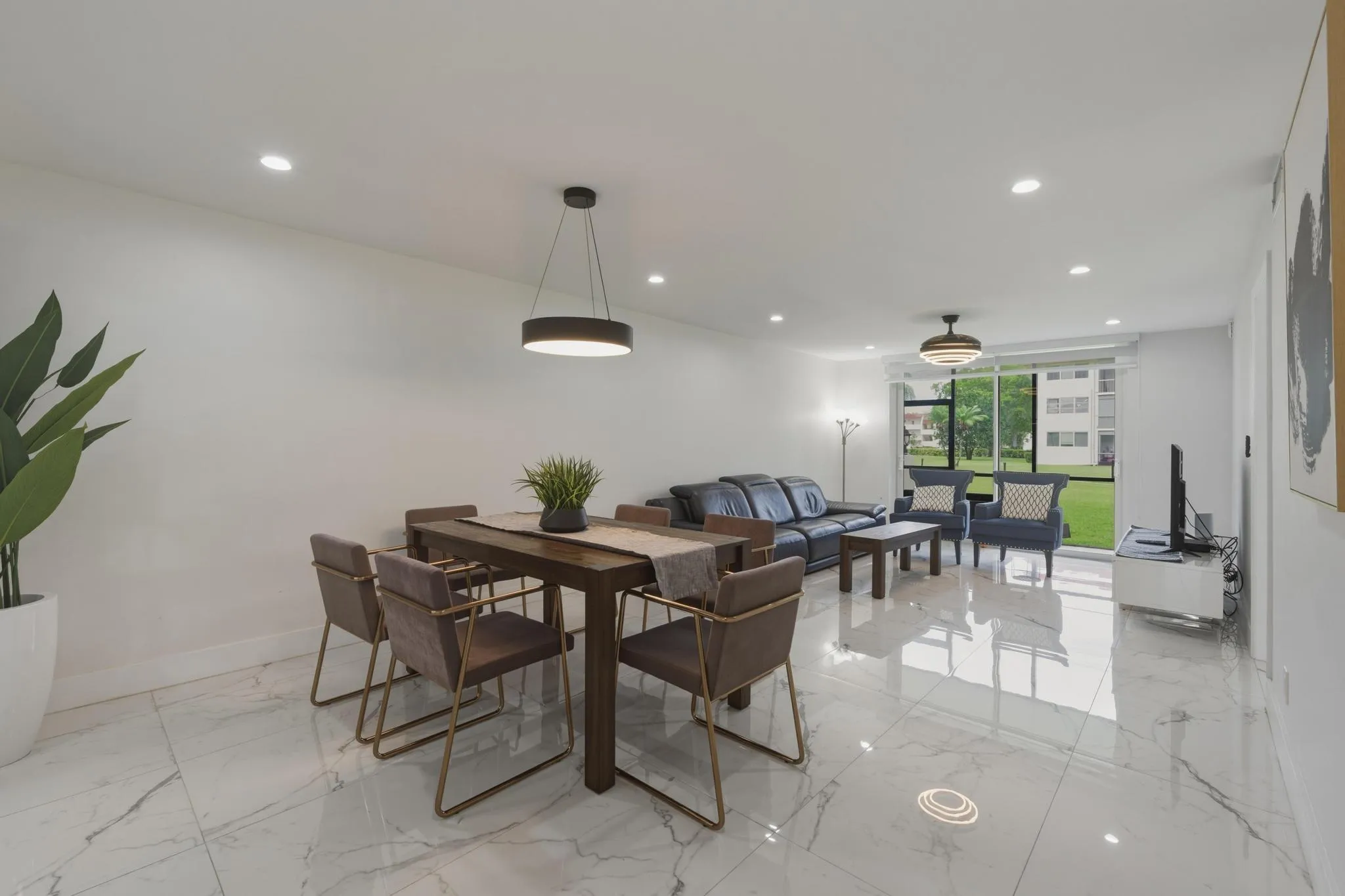 2. Dining Room to Living Room and Patio