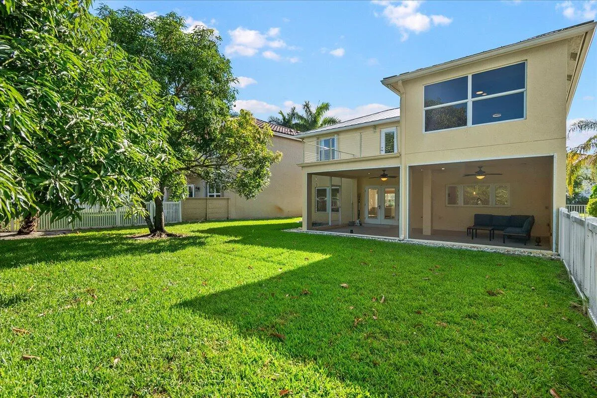 Large fenced yard