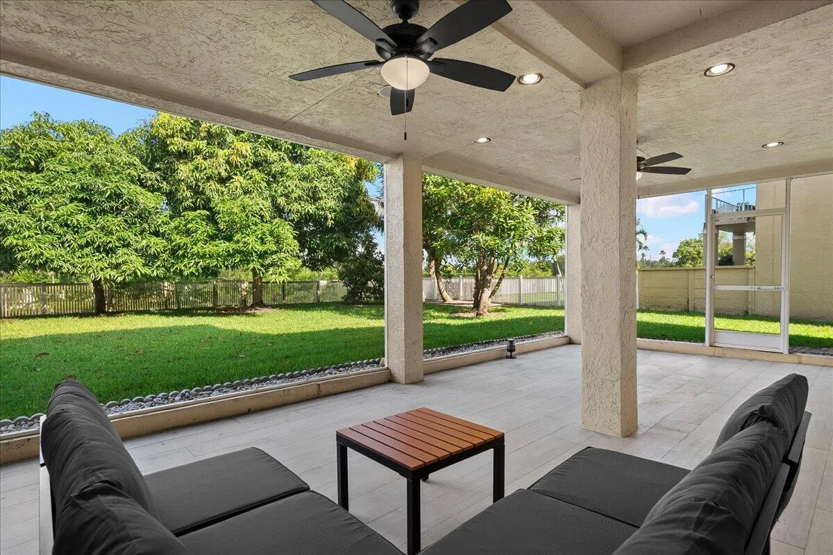 Fully screened in patio