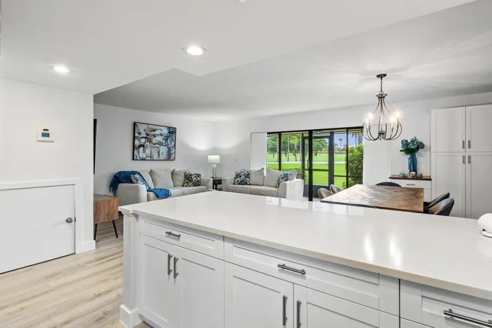 Kitchen to living area