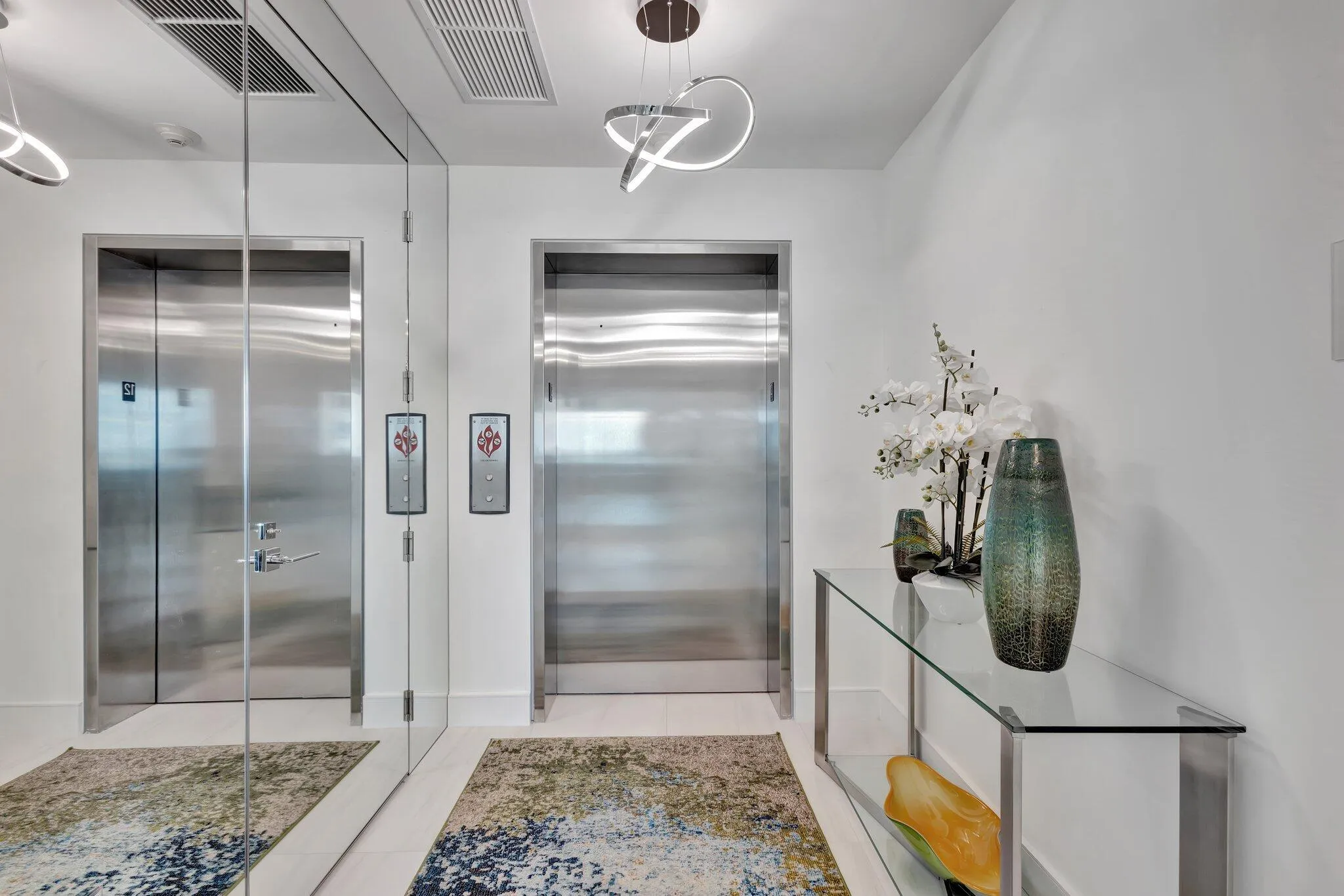 enter private foyer through elevator