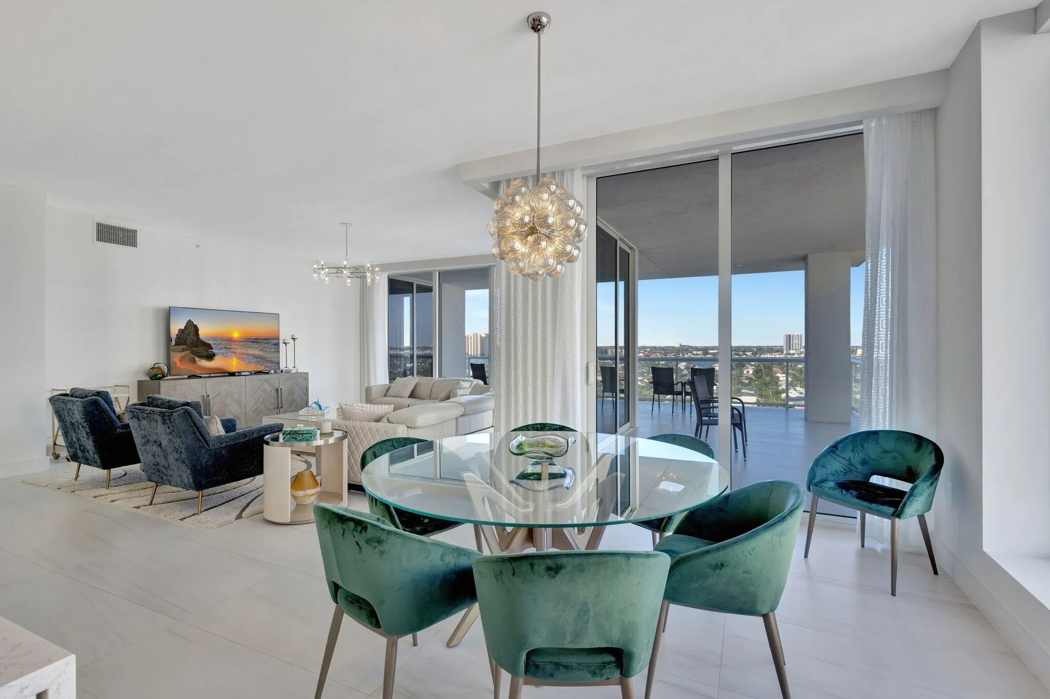 dining and living room