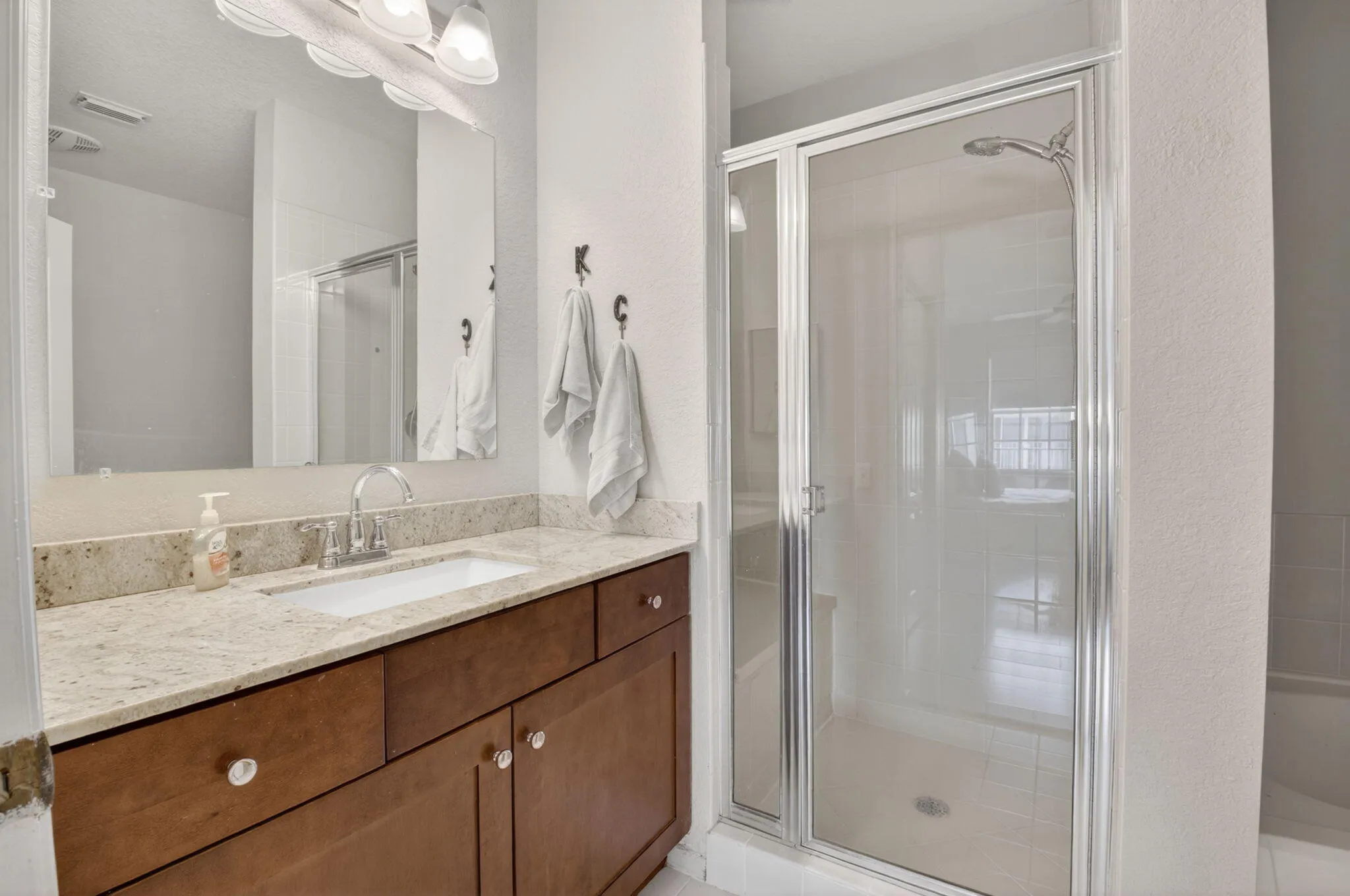 MASTER BATH WITH SEPARATE SHOWER AND TUB