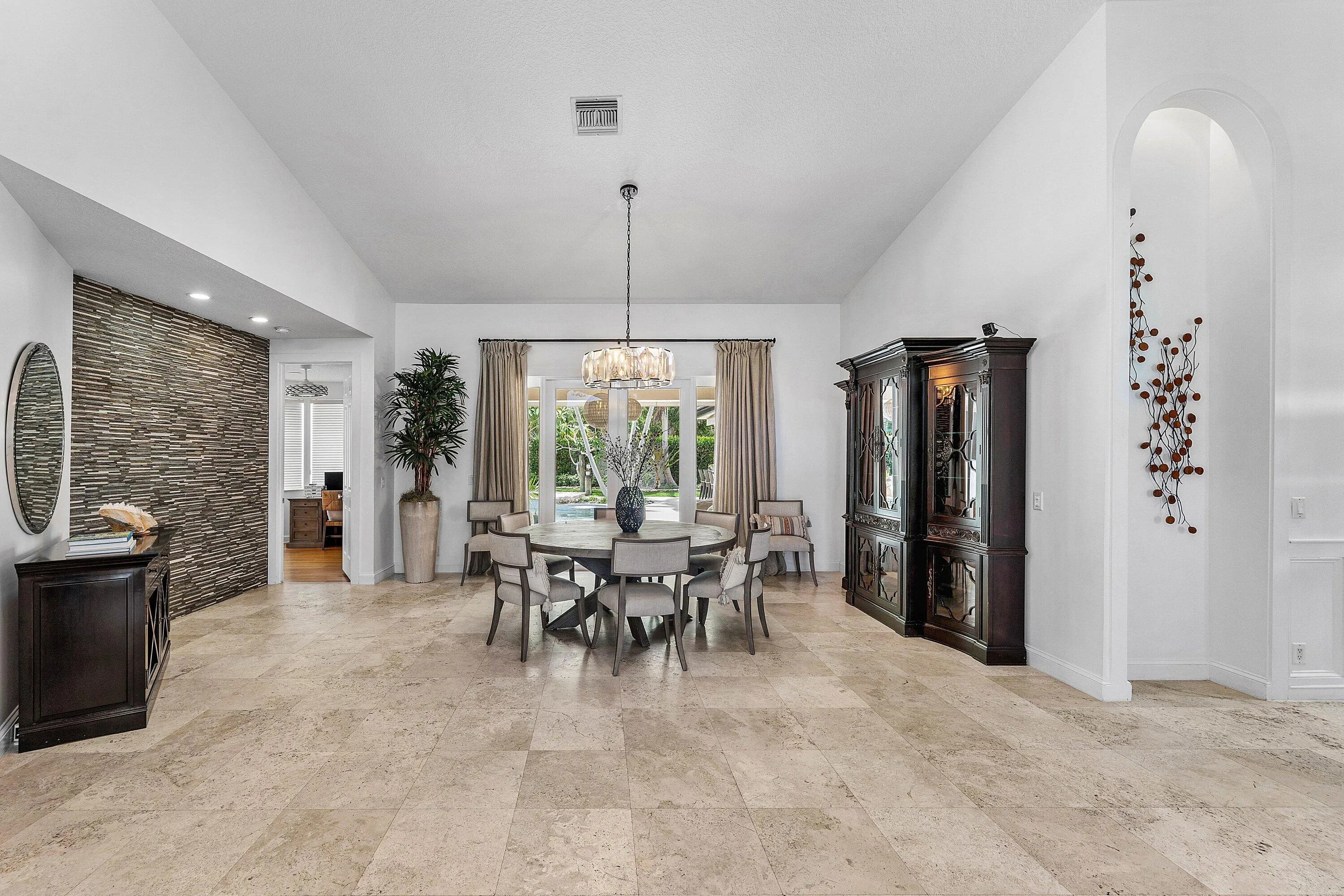 Formal Living Room - vaulted airy ceilings