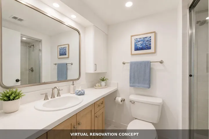 Virtual Renovation Concept Primary Bathroom