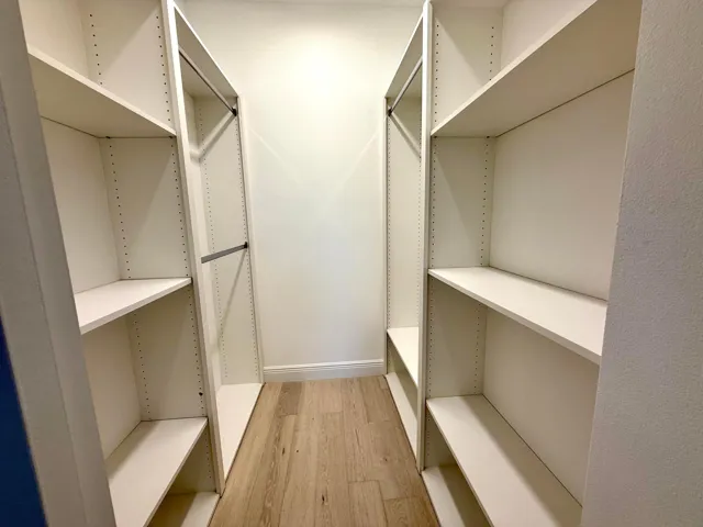 Secondary bedroom walk-in closet
