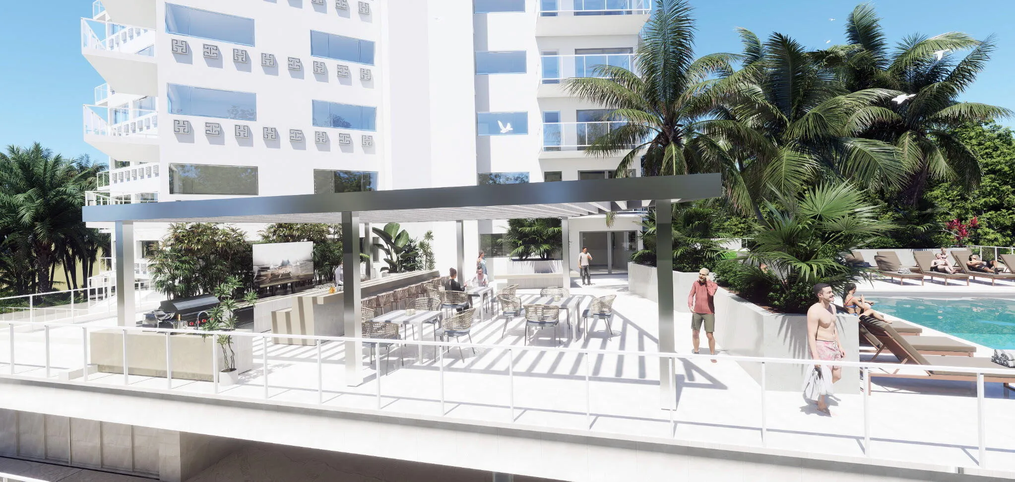 Proposed artist rendering of common areas remodel