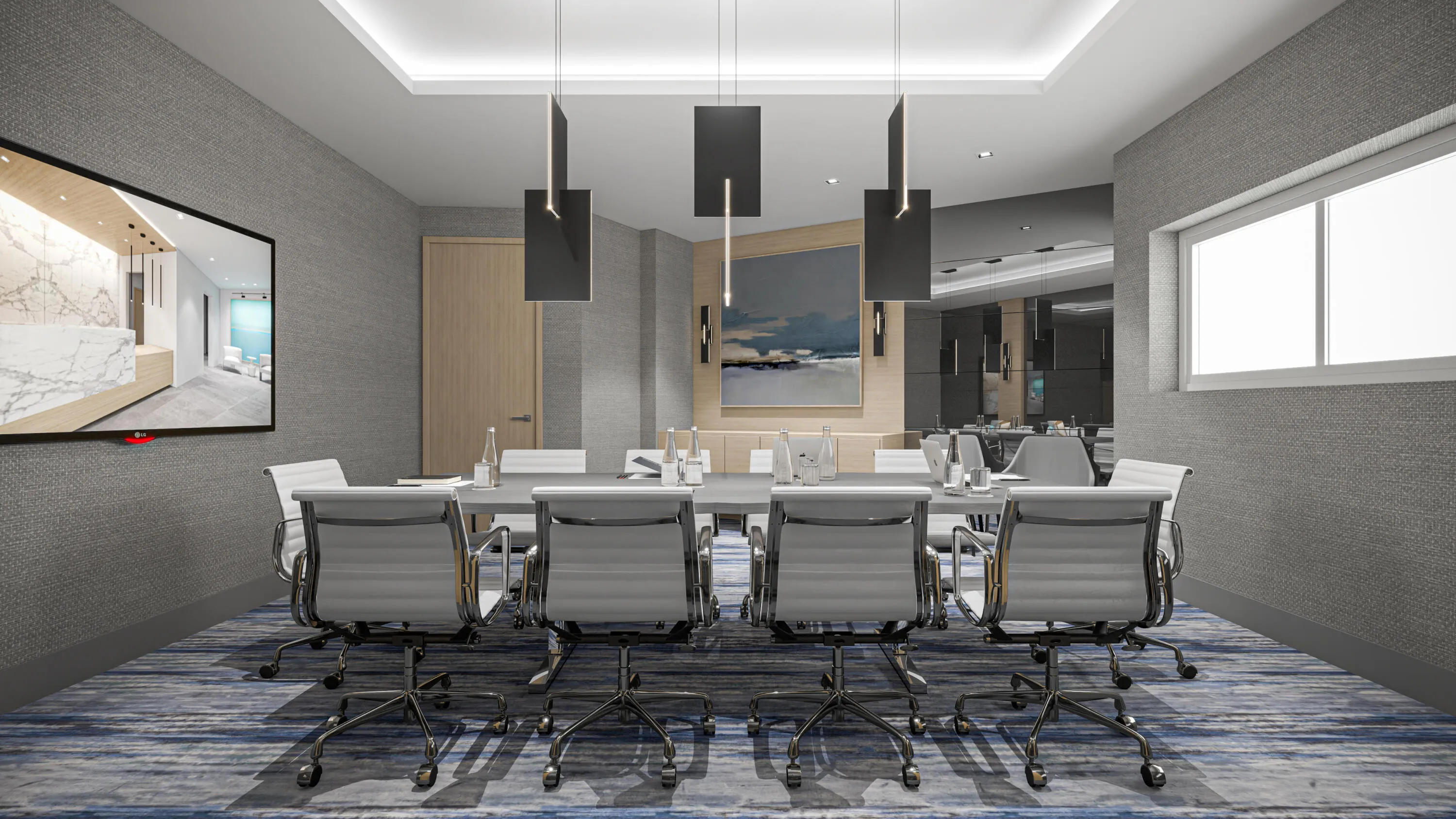 Proposed artist rendering of common areas remodel