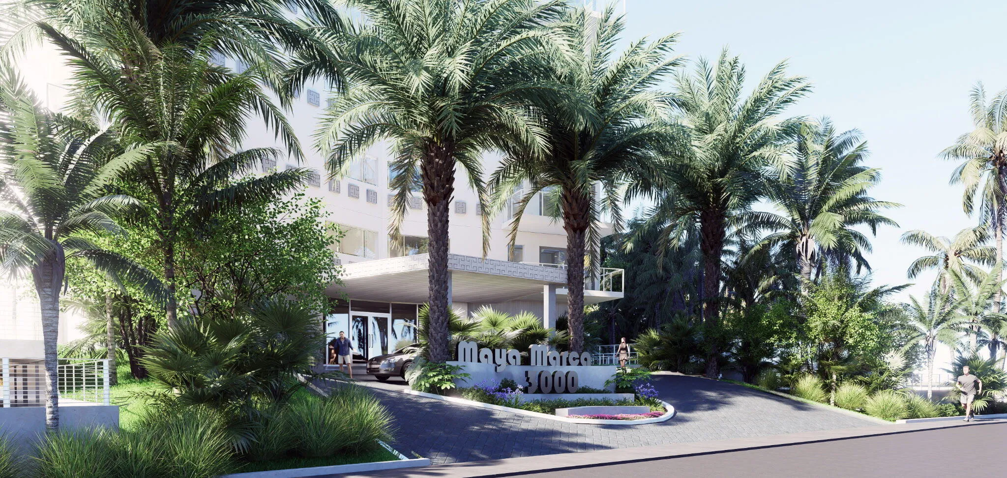Proposed artist rendering of common areas remodel
