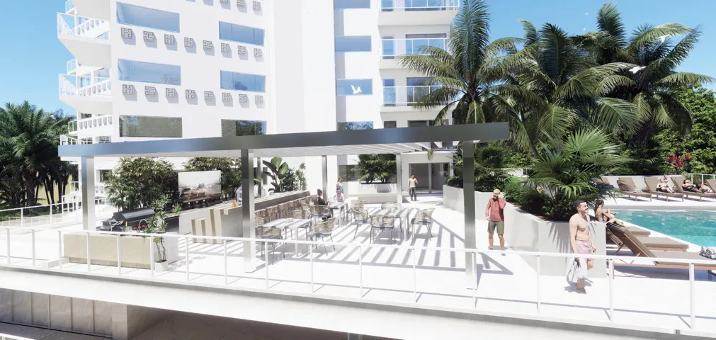 Proposed artist rendering of common areas remodel
