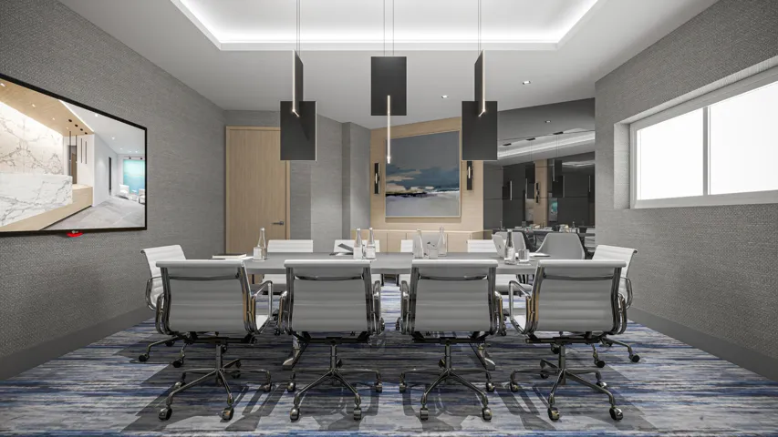 Proposed artist rendering of common areas remodel