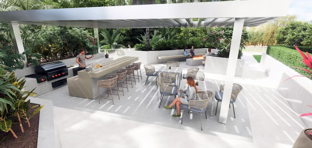 Proposed artist rendering of common areas remodel