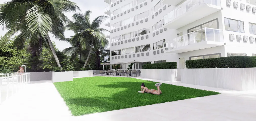 Proposed artist rendering of common areas remodel